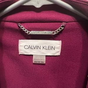 Calvin Klein pink/maroon suit jacket.